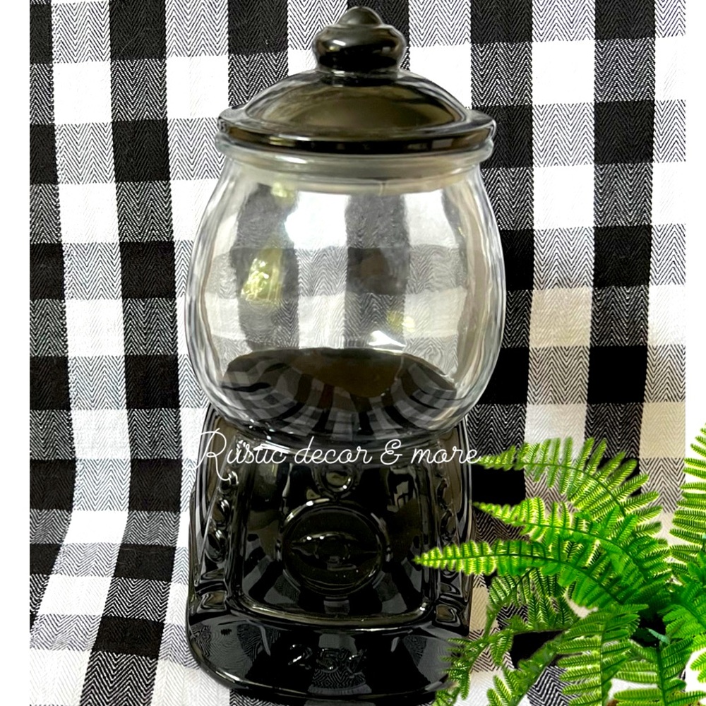 Black Halloween Gum-ball Canister